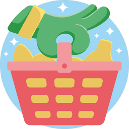 A graphic depicting a shopping basket.